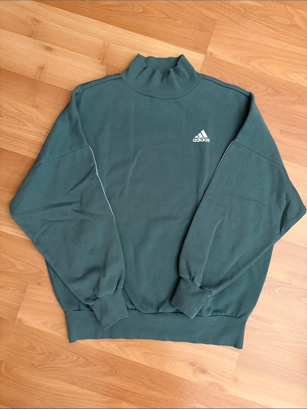Adidas Women's Sage Turtleneck Sweater with White Logo